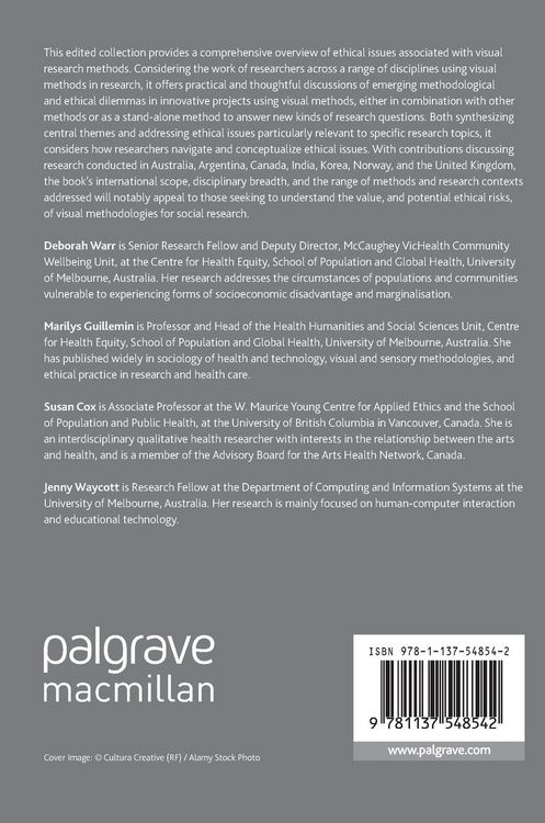 Produktbild: Ethics and Visual Research Methods