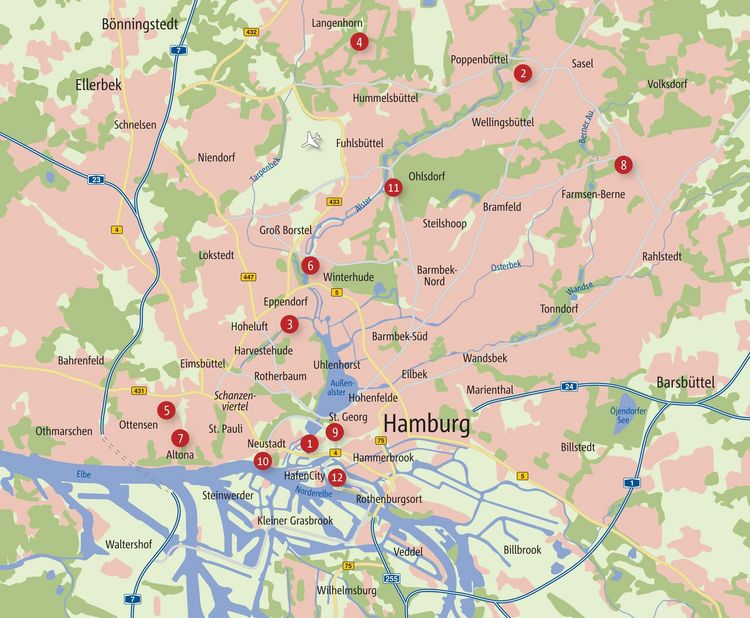 Produktbild: Mit dem Rad durch Hamburg