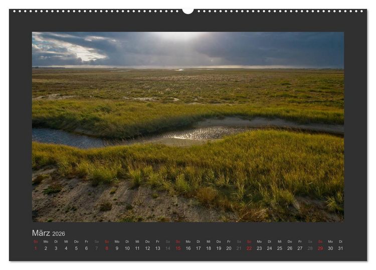 Produktbild: Impressionen aus St. Peter-Ording (Wandkalender 2026 DIN A2 quer), CALVENDO Monatskalender
