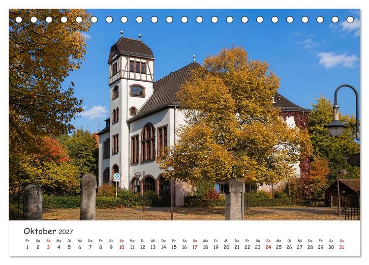 Produktbild: Hanau Kurpark und Kesselstadt (Tischkalender 2027 DIN A5 quer), CALVENDO Monatskalender
