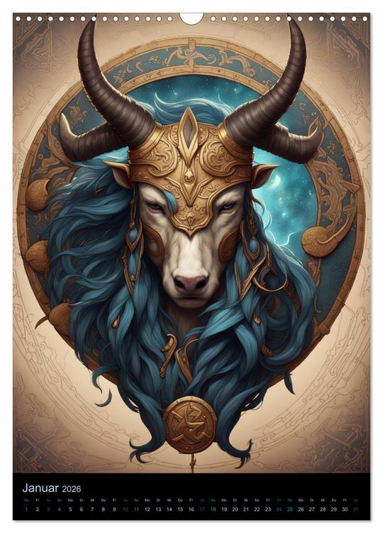 Produktbild: Sternzeichen Nordische Mythology (Wandkalender 2026 DIN A3 hoch), CALVENDO Monatskalender