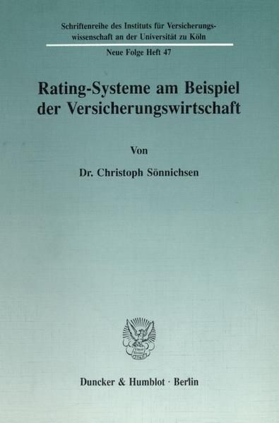 Produktbild: Rating-Systeme am Beispiel der Versicherungswirtschaft.