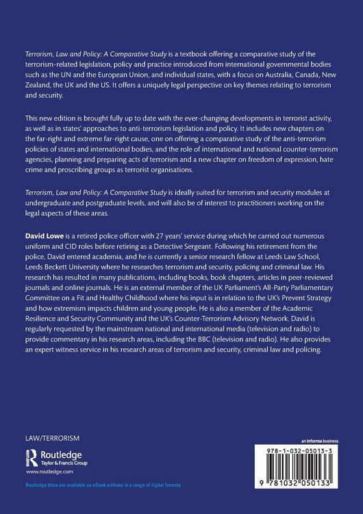 Produktbild: Terrorism, Law and Policy