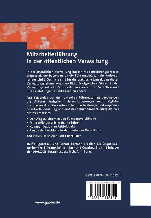 Produktbild: Mitarbeiterf&uuml;hrung in der &ouml;ffentlichen Verwaltung