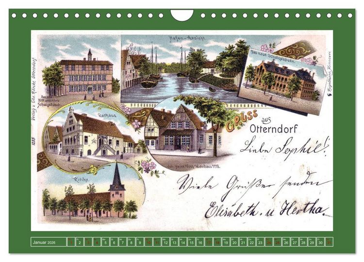 Produktbild: 625 Jahre Otterndorf - Gr&uuml;ne Stadt am Meer (Wandkalender 2026 DIN A4 quer), CALVENDO Monatskalender