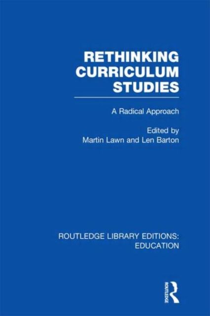 Produktbild: Rethinking Curriculum Studies