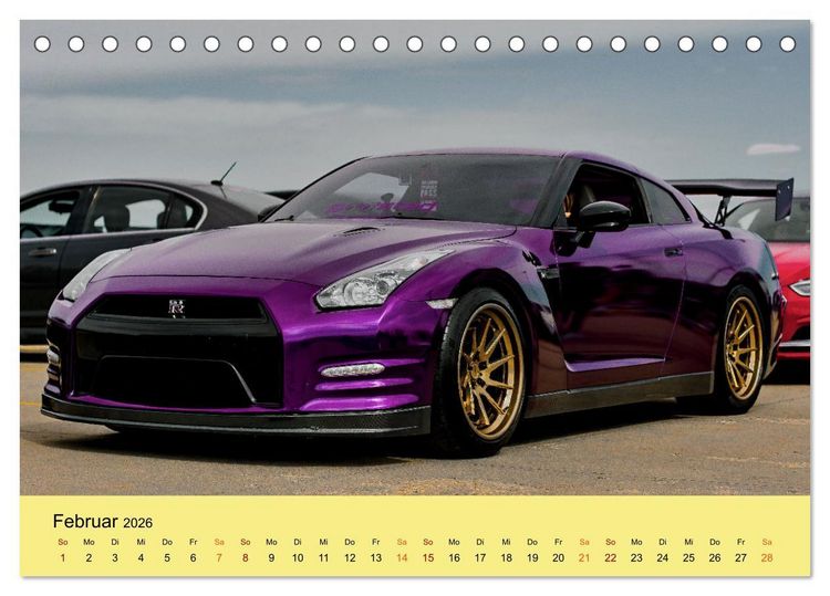 Produktbild: Supersportler mit viel PS (Tischkalender 2026 DIN A5 quer), CALVENDO Monatskalender