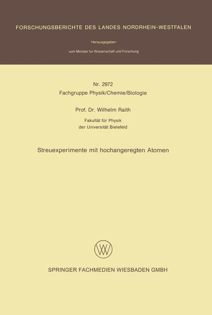 Produktbild: Streuexperimente mit hochangeregten Atomen