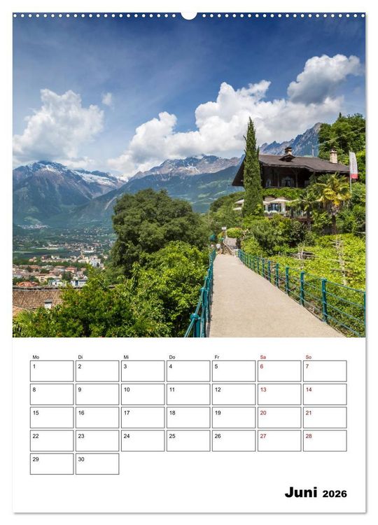 Produktbild: MERAN Terminplaner (Wandkalender 2026 DIN A2 hoch), CALVENDO Monatskalender