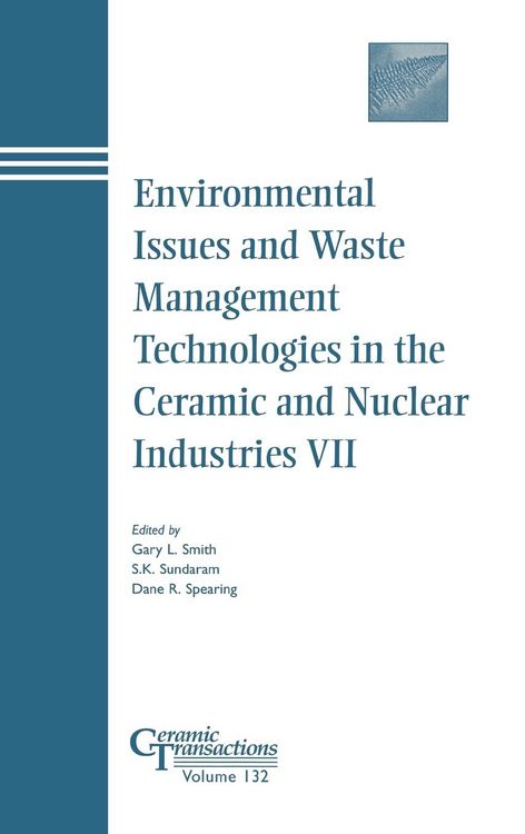 Produktbild: Environmental Issues and Waste Management Technologies in the Ceramic and Nuclear Industries VII