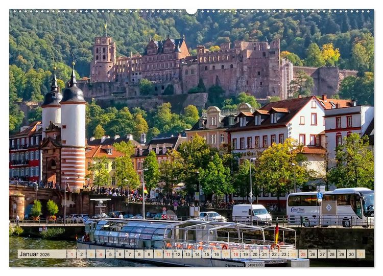 Produktbild: 12 wundersch&ouml;ne Sehensw&uuml;rdigkeiten in Deutschland (hochwertiger Premium Wandkalender 2026 DIN A2 quer), Kunstdruck in Hochglanz