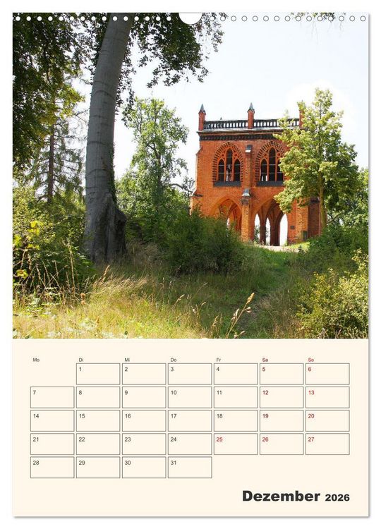 Produktbild: Park Sanssouci und Park Babelsberg (Wandkalender 2026 DIN A3 hoch), CALVENDO Monatskalender