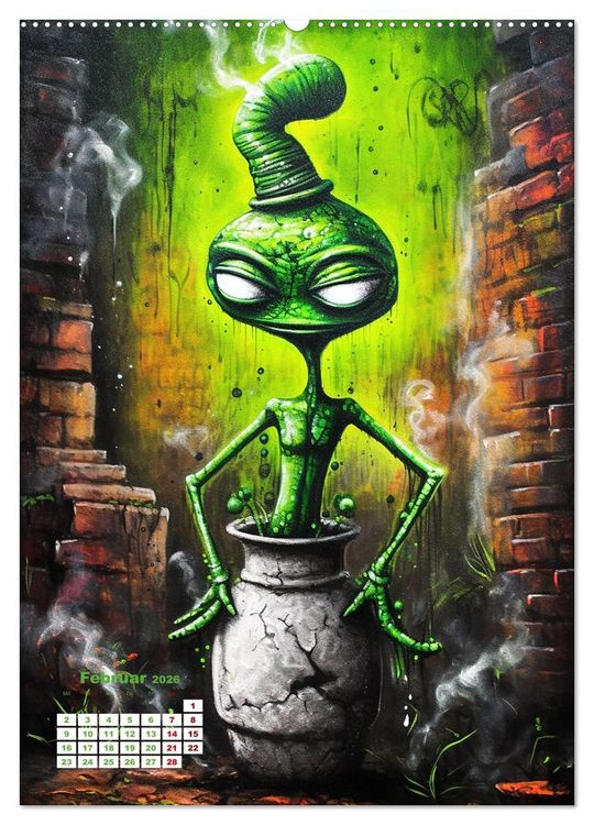 Produktbild: Graffiti Art (Wandkalender 2026 DIN A2 hoch), CALVENDO Monatskalender