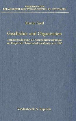 Produktbild: Geschichte und Organisation