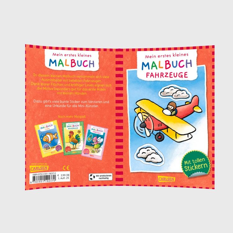Produktbild: Mein erstes kleines Malbuch: Fahrzeuge (VE5)