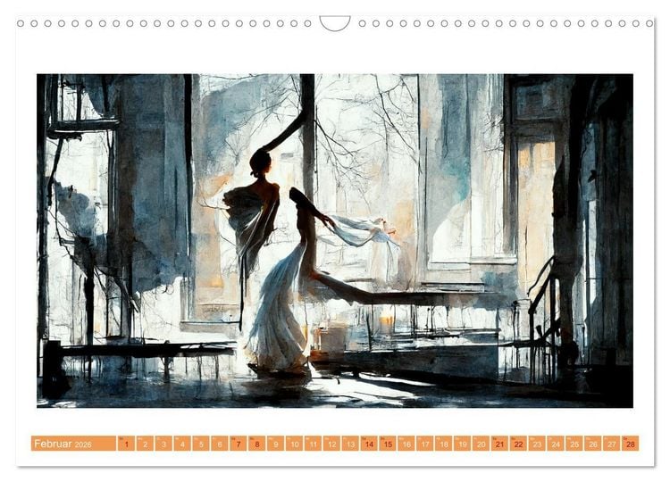 Produktbild: Romatic Ballerina (Wandkalender 2026 DIN A3 quer), CALVENDO Monatskalender