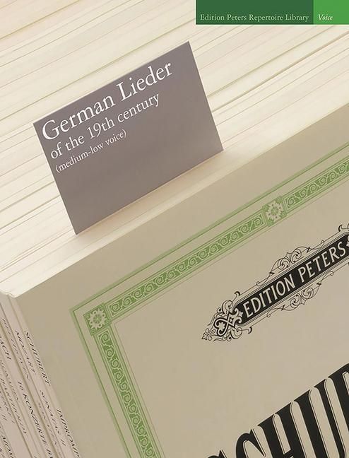 Produktbild: German Lieder of the 19th Century (Medium/Low Voice)