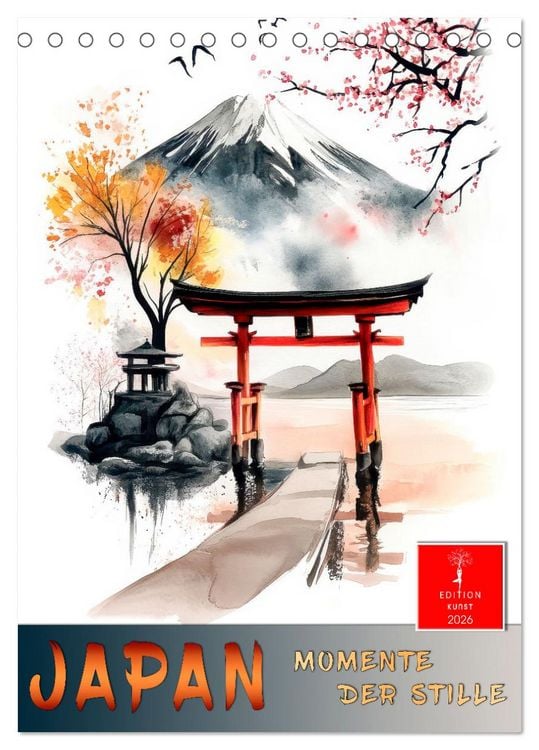 Produktbild: Japan - Momente der Stille (Tischkalender 2026 DIN A5 hoch), CALVENDO Monatskalender