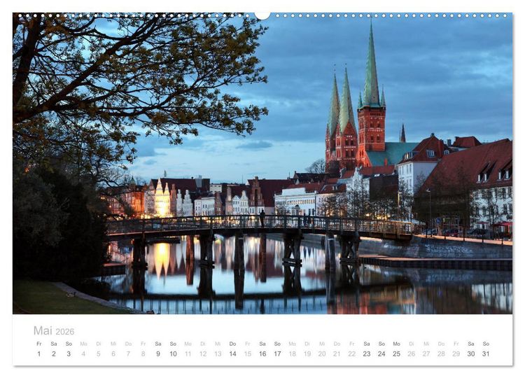 Produktbild: Hafenst&auml;dte der Ostsee (Wandkalender 2026 DIN A2 quer), CALVENDO Monatskalender