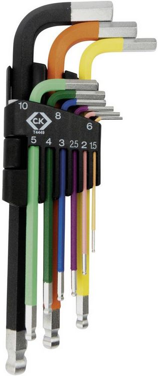 Produktbild: C.K Sechskantschl&uuml;ssel-Set Schl&uuml;sselweite (metrisch): 1.5 mm, 2 mm, 2.5 mm, 3 mm, 4 mm, 5 mm, 6 mm, 8 mm, 10 mm