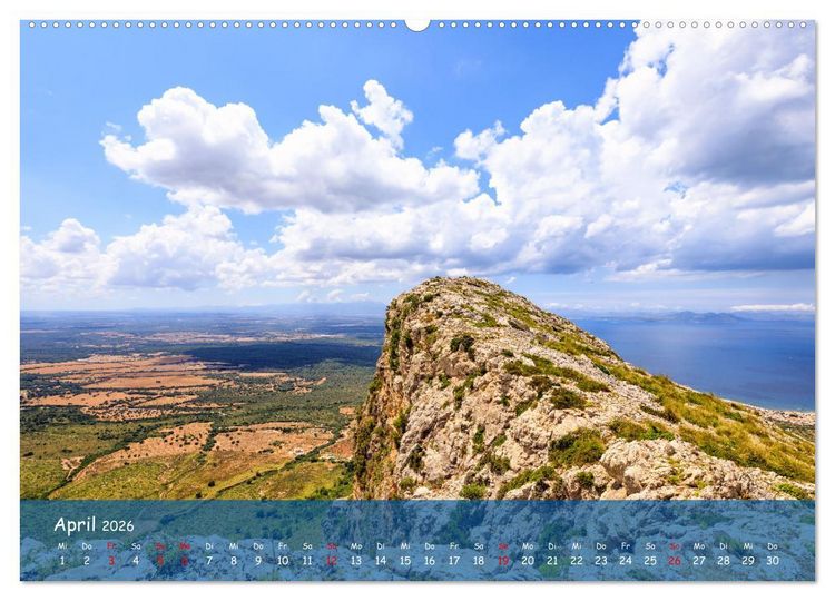 Produktbild: Bergparadies Mallorca (hochwertiger Premium Wandkalender 2026 DIN A2 quer), Kunstdruck in Hochglanz