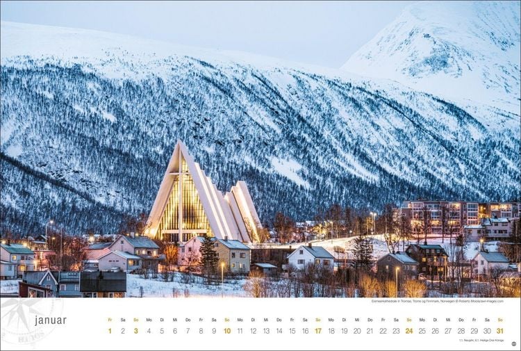 Produktbild: Hurtigruten Globetrotter Kalender 2027 - Von unber&uuml;hrten Fjorden und stillen Bergen