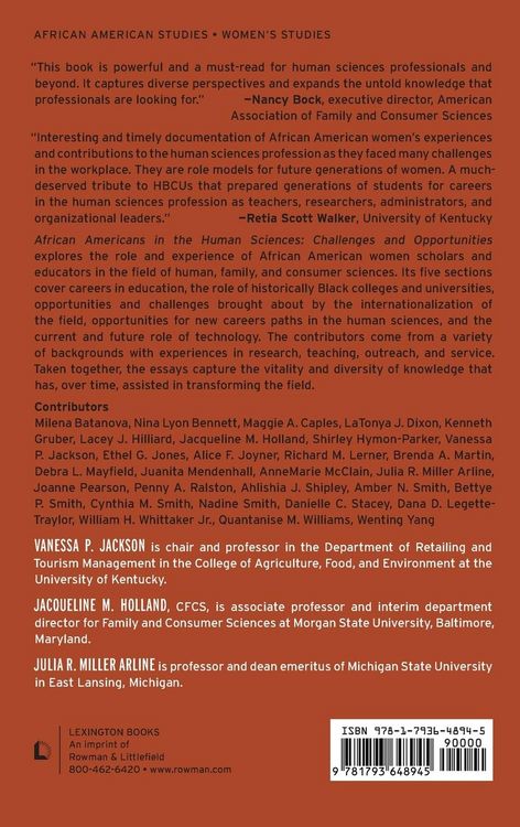 Produktbild: African Americans in the Human Sciences