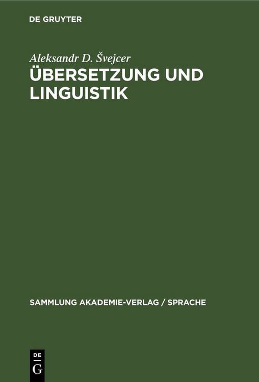 Produktbild: &Uuml;bersetzung und Linguistik