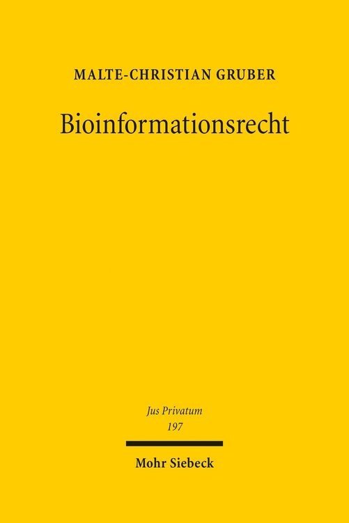 Produktbild: Bioinformationsrecht