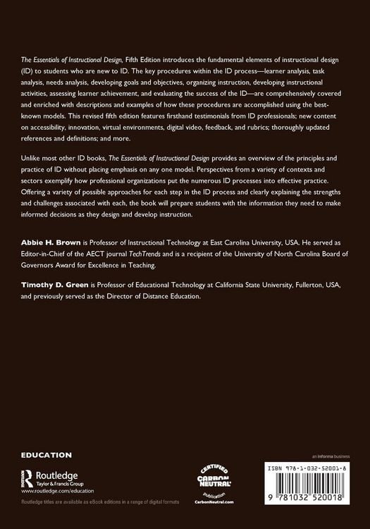 Produktbild: The Essentials of Instructional Design