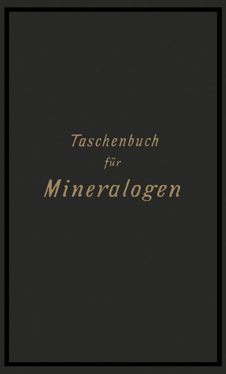 Produktbild: Taschenbuch f&uuml;r Mineralogen