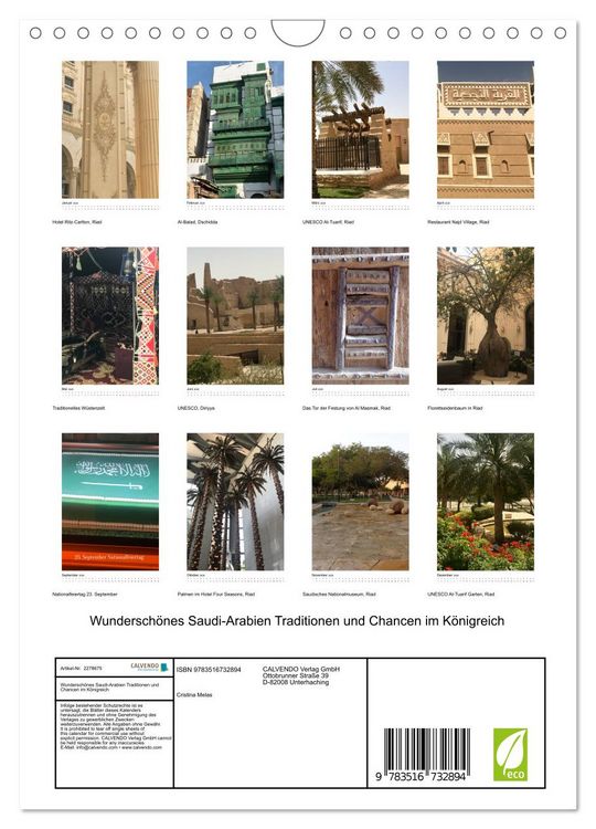 Produktbild: Wundersch&ouml;nes Saudi-Arabien Traditionen und Chancen im K&ouml;nigreich (Wandkalender 2026 DIN A4 hoch), CALVENDO Monatskalender