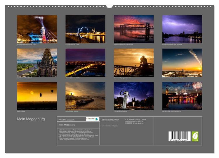 Produktbild: Mein Magdeburg (hochwertiger Premium Wandkalender 2026 DIN A2 quer), Kunstdruck in Hochglanz