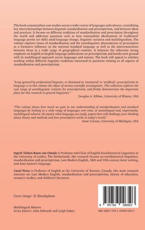 Produktbild: Prescription and Tradition in Language