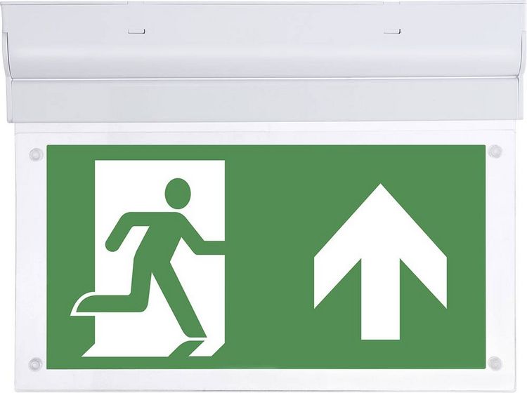 Produktbild: B-SAFETY BR599130 LED Fluchtweg-Notbeleuchtung Deckenaufbaumontage Ausgang, Rettungsweg, rechts, links