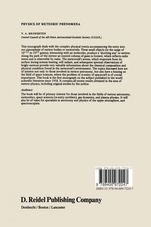 Produktbild: Physics of Meteoric Phenomena