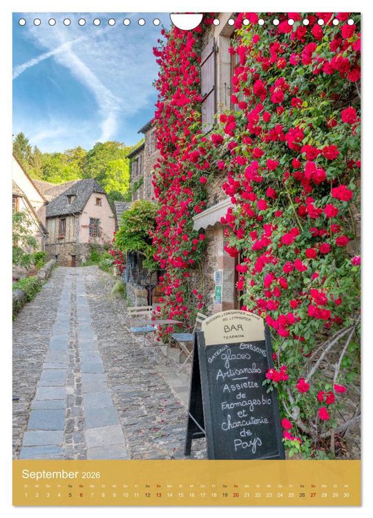 Produktbild: Conques - Via Podiensis (Wandkalender 2026 DIN A4 hoch), CALVENDO Monatskalender