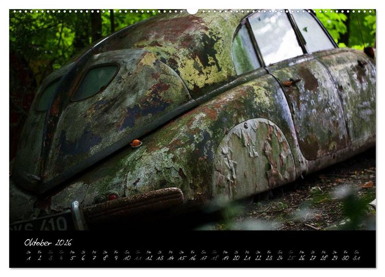 Produktbild: Oldtimer - verlassen verrostet vergessen (hochwertiger Premium Wandkalender 2026 DIN A2 quer), Kunstdruck in Hochglanz
