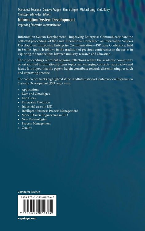 Produktbild: Information System Development