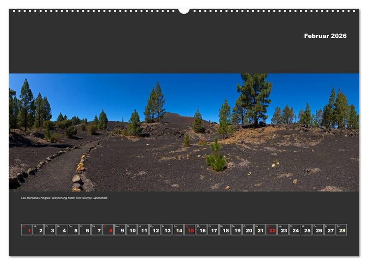 Produktbild: Teneriffa im Panorama (Wandkalender 2026 DIN A2 quer), CALVENDO Monatskalender