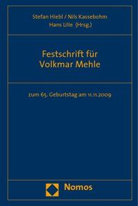 Produktbild: Festschrift f&uuml;r Volkmar Mehle