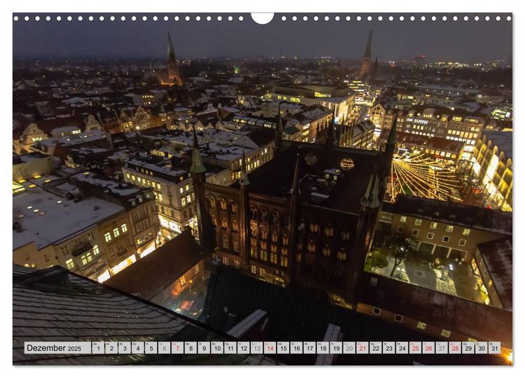 Produktbild: Hansestadt L&uuml;beck (Wandkalender 2025 DIN A3 quer), CALVENDO Monatskalender