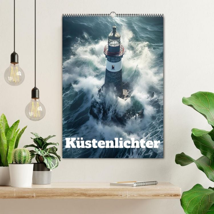 Produktbild: K&uuml;stenlichter (Wandkalender 2026 DIN A2 hoch), CALVENDO Monatskalender