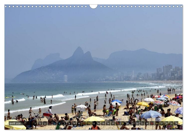 Produktbild: Tout simplement Rio de Janeiro (Calendrier mural 2026 DIN A3 vertical), CALVENDO calendrier mensuel