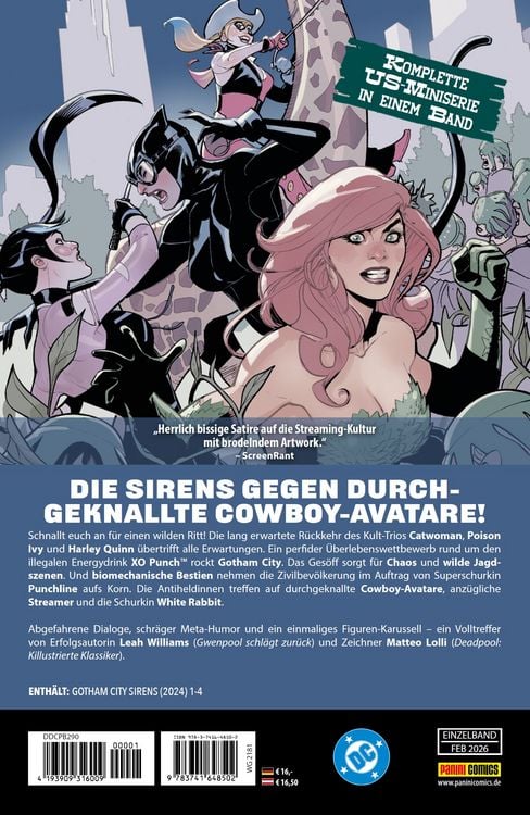 Produktbild: Gotham City Sirens: Die Cowgirls von Gotham