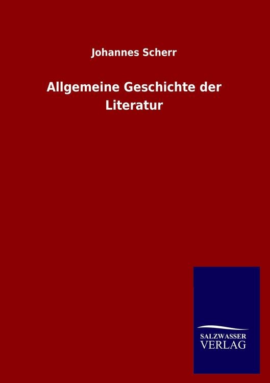 Produktbild: Allgemeine Geschichte der Literatur
