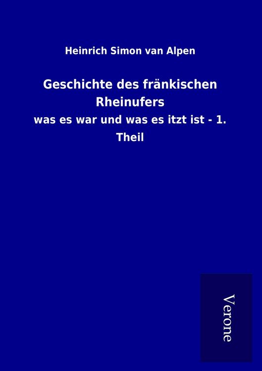 Produktbild: Geschichte des fr&auml;nkischen Rheinufers