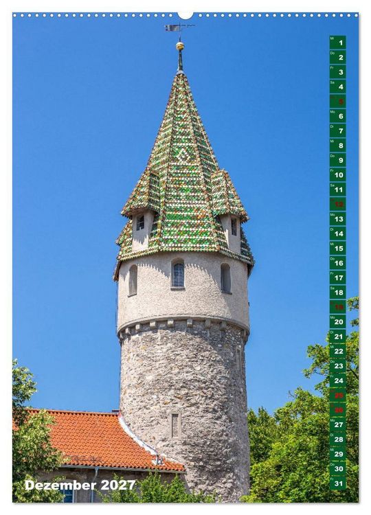 Produktbild: Ravensburg, Stadt der T&uuml;rme (Wandkalender 2027 DIN A2 hoch), CALVENDO Monatskalender