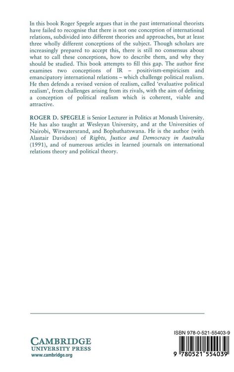 Produktbild: Political Realism in International Theory