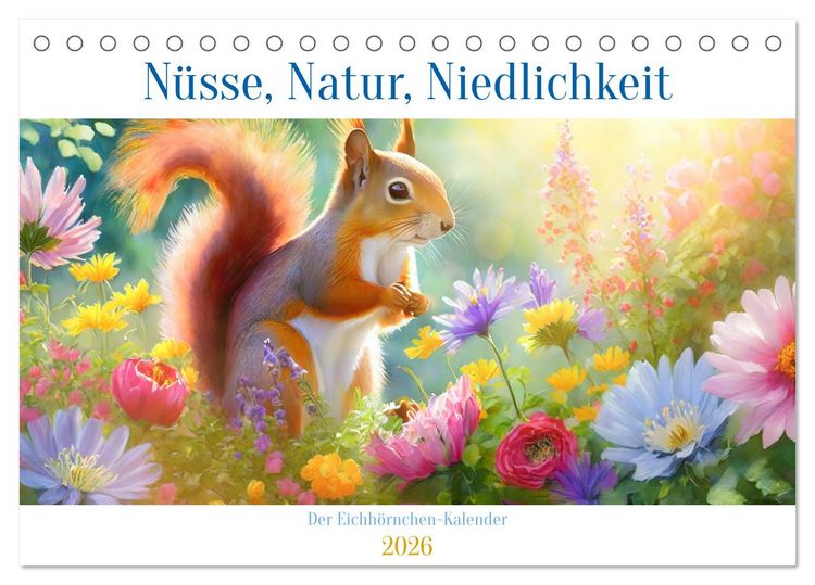 Produktbild: Der Eichh&ouml;rnchen-Kalender (Tischkalender 2026 DIN A5 quer), CALVENDO Monatskalender